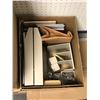 Image 2 : "Horror Show" - large group of assorted office supplies from set dec includes binders/office station