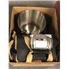 Image 2 : Group of large assorted set dec items - includes kitchenware/Canon recorder/ Philips vintage binder/