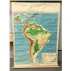 Image 1 : "Horror Show" - Denoyer - Geppert series South America map (approx. 33 x 60 inches)