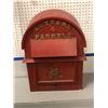 Image 1 : Vintage red mailbox "Letters & Parcels" - Dimensions 20 x 27 x 9.5 inches