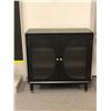 Image 1 : Contemporary black side cabinet (approx 31.5 x 14 x 42 inches high)