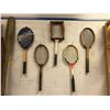 Image 1 : Group of assorted vintage rackets