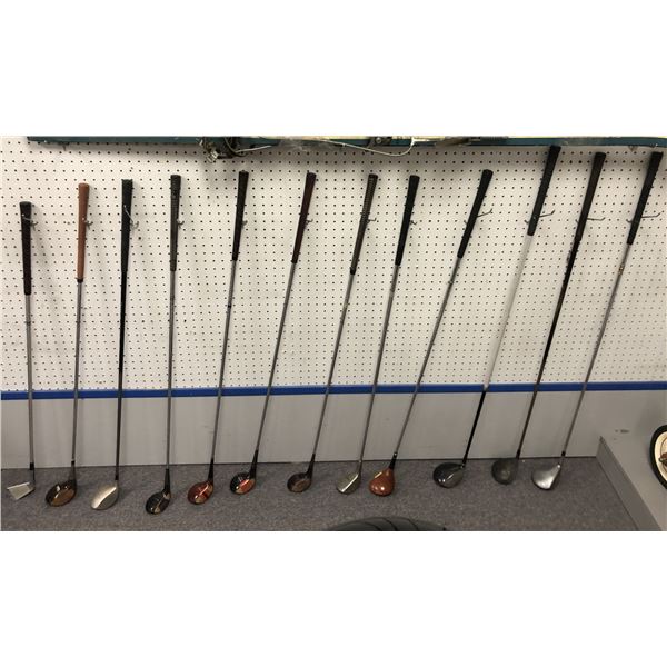 Group of assorted golf clubs (approx. 12 pieces)