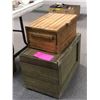 Image 1 : Group of 2 wooden crates