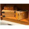Image 2 : Group of assorted wooden jewelry and storage boxes