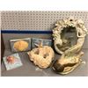 Image 1 : Group of assorted sea decoration - includes starfish/seashell/mermaid mirror etc.