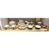 Image 1 : Approx 28 pieces tea cups and saucers set - brands include Royal Ivory/Fine Bohemian/Maddock England