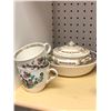 Image 2 : Approx 28 pieces tea cups and saucers set - brands include Royal Ivory/Fine Bohemian/Maddock England