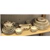 Image 1 : Approx 36 pieces of assorted dinnerware - brands include Wedgwood & Co/Royal Standard/Bombay