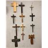 Image 1 : Group of assorted Christianity crosses decorative wall hangings