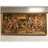 Image 1 : Framed tapestry wall hanging art (approx. 60 x 29 inches)