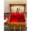 Image 2 : Large group of assorted picnic baskets with cutlery/drinking cups and glasses