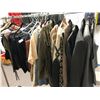 Image 1 : "Horror Show" - rack full of assorted wardrobe includes 3 pieces suit/2 jackets/sweaters/shirts/pan