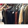 Image 2 : "Horror Show" - rack full of assorted wardrobe includes 3 pieces suit/2 jackets/sweaters/shirts/pan