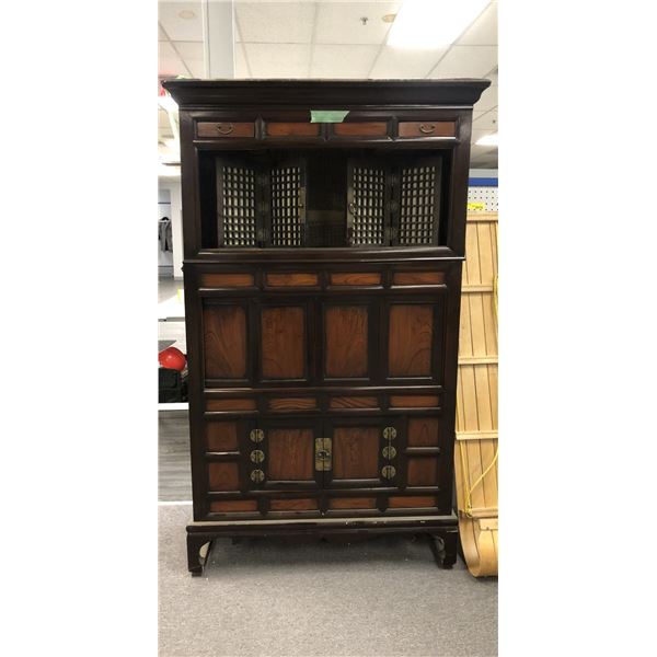"The Haunting" - custom made Asian cabinet (approx. 41.5 x 19 x 69 inches)