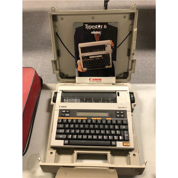 Canon electronic typewriter Typestar 6 - includes instruction manual