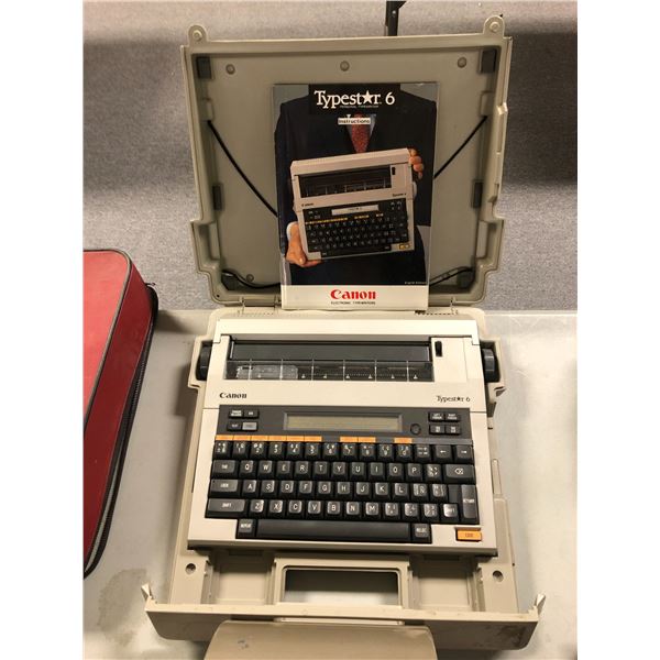 Canon electronic typewriter Typestar 6 - includes instruction manual