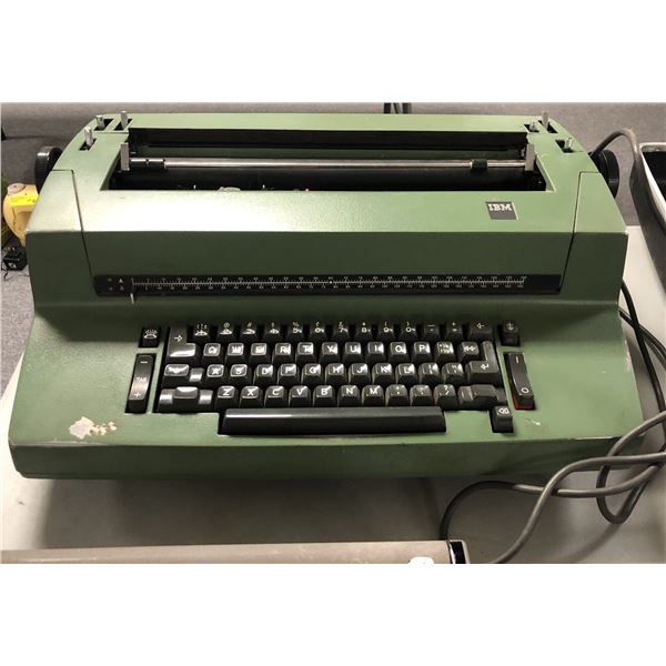 IBM 1970's green electro-mechanical typewriter
