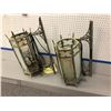 Image 1 : "Midnight Mass" - 2 vintage set dec wall lights (approx. 11 x 15.5 x 30 inches)