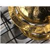 Image 3 : "Horror Show" - set dec items 2 decorative metal globes w/symbols (6 inches diameter x 6 inches)