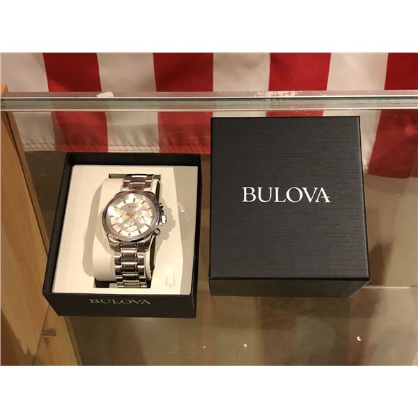 New Bulova men's wrist watch (new and box)