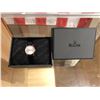 Image 1 : New Bulova lady's wrist watch w/ leather strap (new and box)
