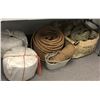 Image 1 : Large group of assorted burlap ropes