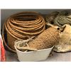 Image 2 : Large group of assorted burlap ropes