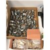 Image 3 : Large group of Misc. electronical hardware - includes switch boxes/commercial lamps/clamps etc.