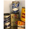 Image 2 : Group of vintage collectible cocoa tin cans (approx. 9 pieces)