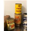 Image 3 : Group of vintage collectible cocoa tin cans (approx. 9 pieces)