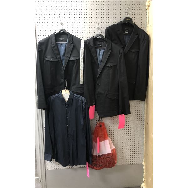 "Superhero Show" Season 3 ep 16 Darhk stunt outfit - includes 3 jackets/1 shirt/pair of leather boot