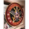 Image 1 : "Motherland Fort Salem" - United States Army circular signage (approx 47 inches diameter)