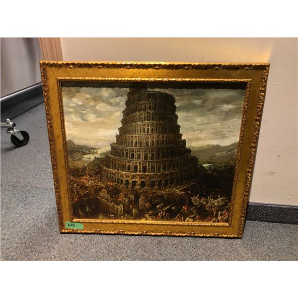 "Motherland Fort Salem" - framed Tower of Babel by Bruegel