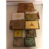 Image 1 : Large group of assorted vintage collectible cigar and cigarettes boxes