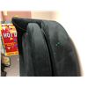 Image 2 : Round sofa in black fabric (approx 60 diameter x 26 inches)