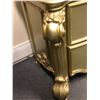 Image 3 : "Horror Show" - oversized gold finished 2 drawers night stands (approx 32 x 20 x 31 inches)