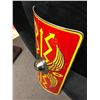 Image 3 : "Superhero Show" - Roman style shield - metal crafted (approx. 35" x 18")