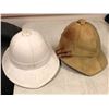 Image 1 : "Superhero Show" - Group of 2 safari hats (one w/bloody scratches)