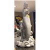 Image 1 : "Snowpiercer" - Ceramic large white mermaid sculpture (approx 31" x 14" x 14")