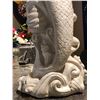 Image 2 : "Snowpiercer" - Ceramic large white mermaid sculpture (approx 31" x 14" x 14")