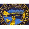 Image 2 : "Motherland Fort Salem" - Great Seal of the State of Nebraska flag (approx 33" x 58 1/2")