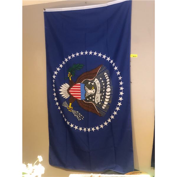 "Motherland Fort Salem" - Eagle US flag (approx 33" x 16")