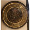 Image 1 : "Motherland For Salem" - Circular war metal shield on wooden plaque (approx 28" diameter)