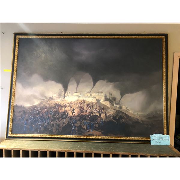 "Motherland Fort Salem" Season 2 Memorial Hall/Bell Weather - large framed original war scene painti