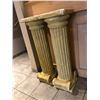 Image 1 : "Motherland Fort Salem" - Pair of Roman column pillars (approx 36" x 10 1/2")