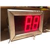 Image 1 : Framed light-up numbers sign