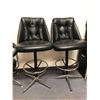 Image 1 : A pair of leather bar chairs