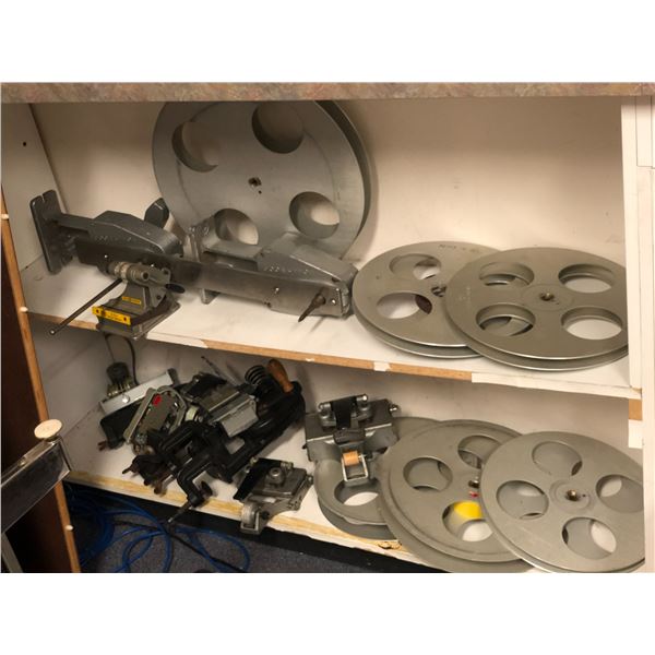 Group of misc.. Movie film industry items - includes reals/film tools etc.