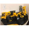 Image 1 : Group of assorted DeWalt power tools - includes flashlight/trim saw/drill etc.